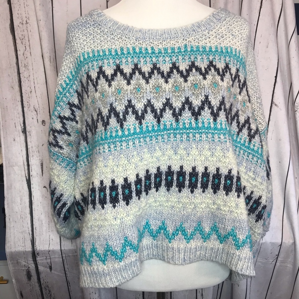 Off shoulder knit sweater